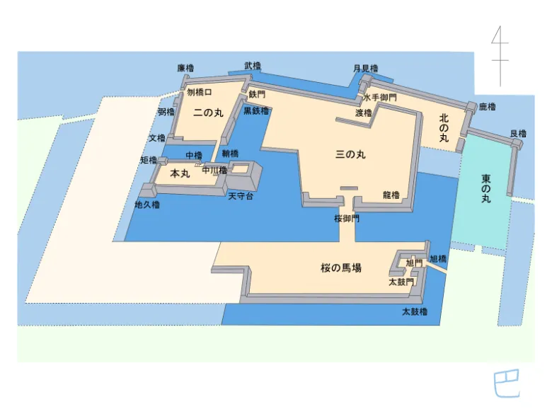 香川県高松市 高松城 東の丸