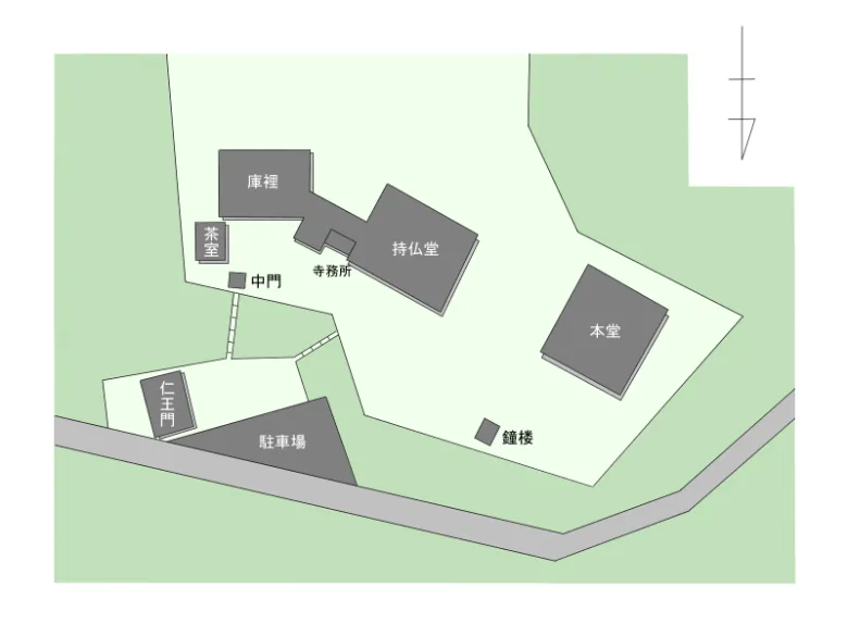 福井県 中山寺 境内図