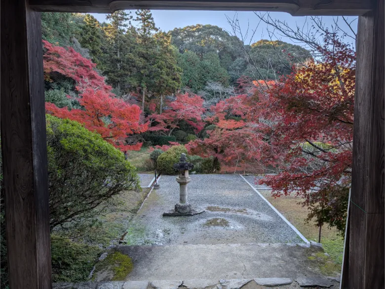 奈良県天理市 長岳寺 紅葉