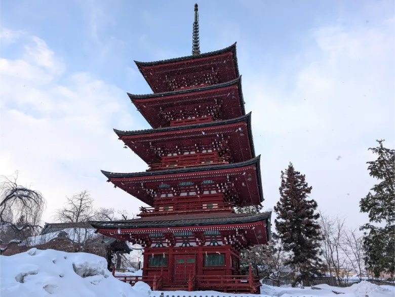 青森県弘前市 最勝院 五重塔