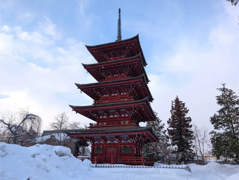 青森県弘前市 最勝院 五重塔