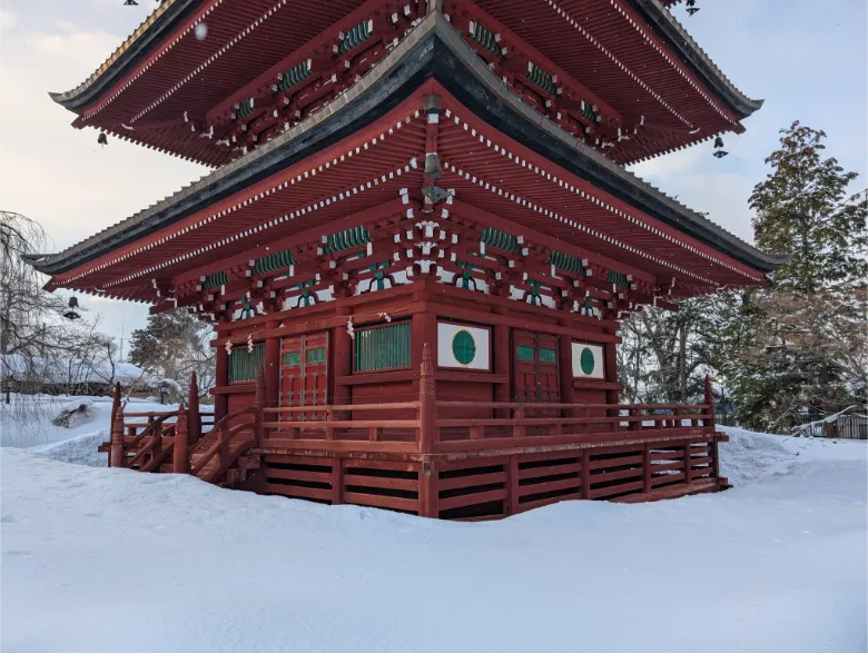 青森県弘前市 最勝院 五重塔