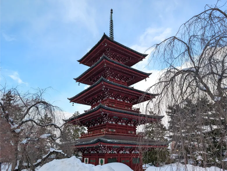 青森県弘前市 最勝院 五重塔