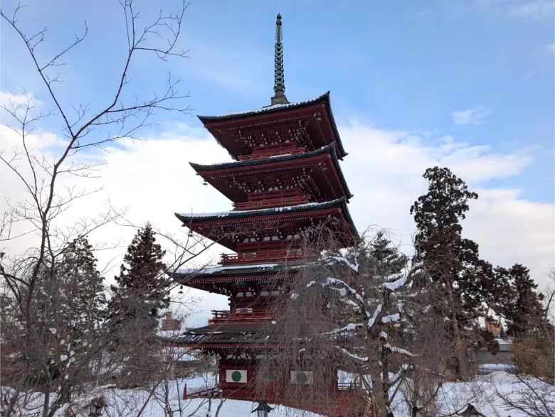 青森県弘前市 最勝院 五重塔